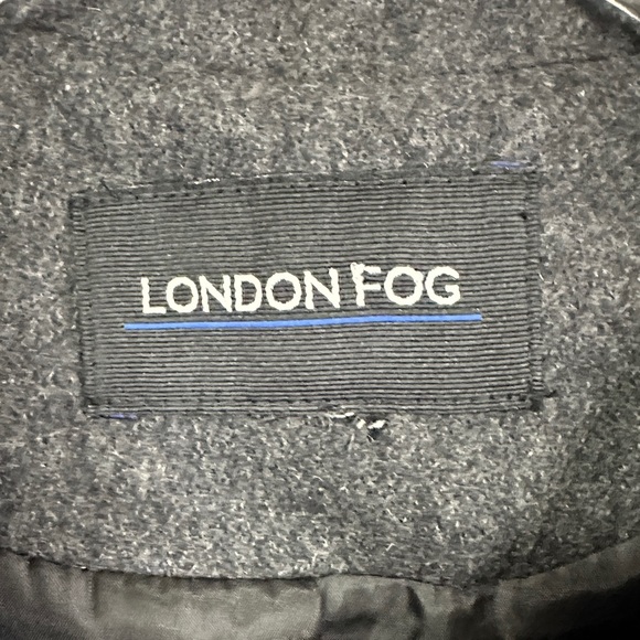 London Fog Women's Single Breasted Wool Blend Charcoal Coat XXL - Picture 2 of 7